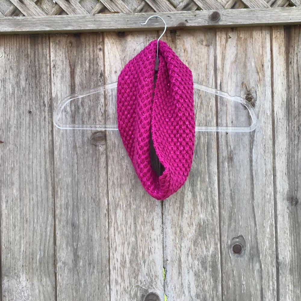 NWOT Hot pink infinity scarf